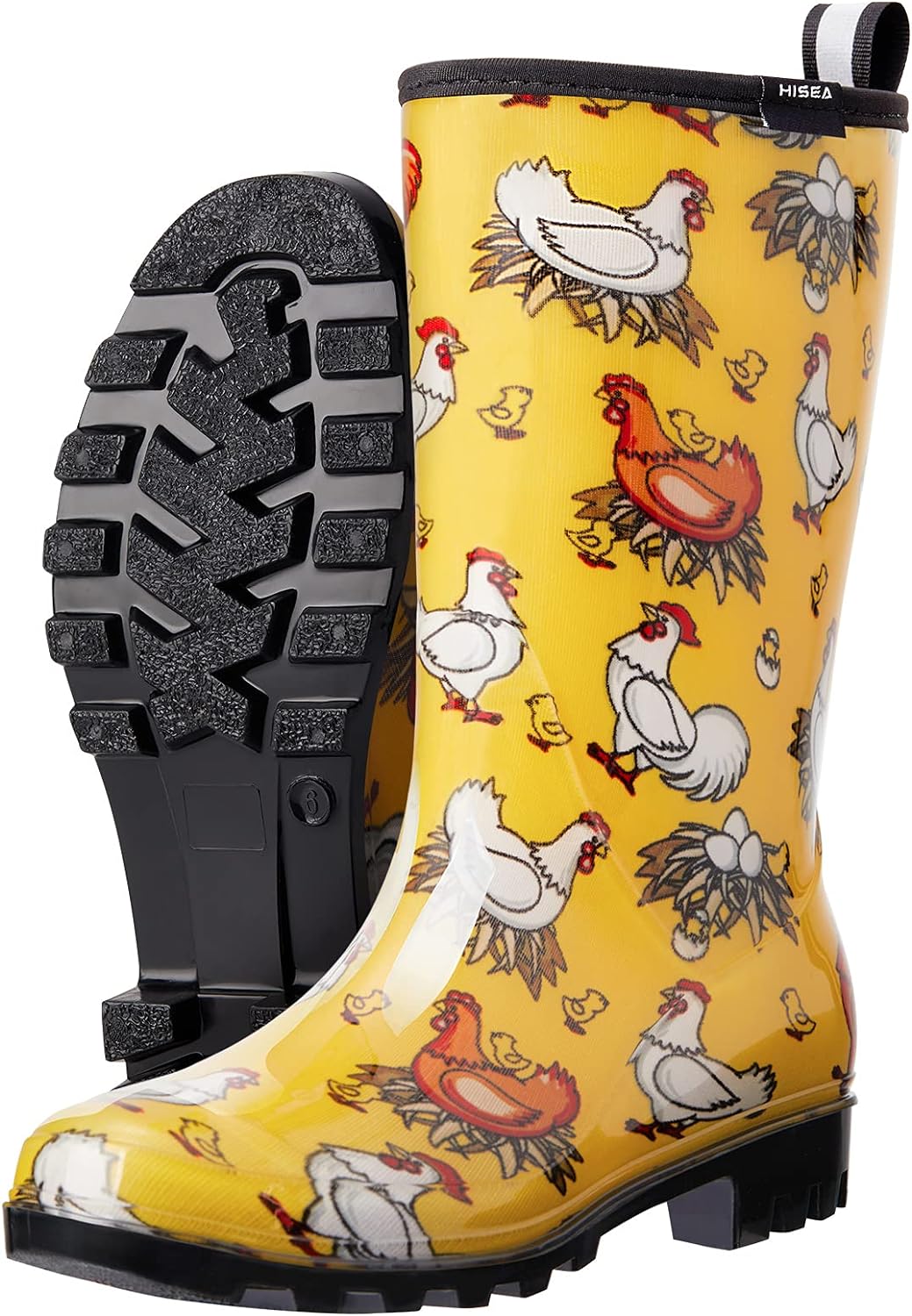 HISEA Women's Rain Boots Waterproof Mid Calf Garden Boots for Women - Image 2