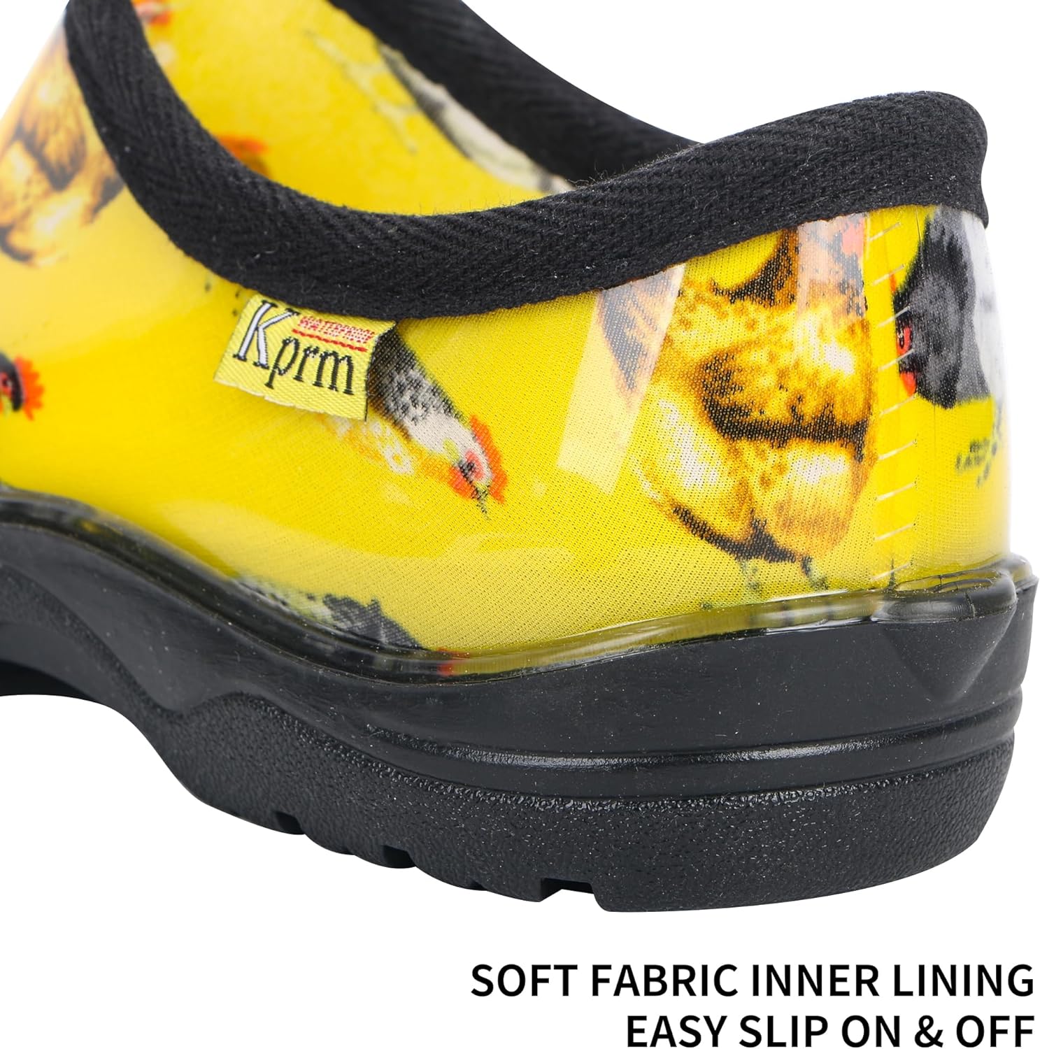Flat Garden Shoes for Women Waterproof Slip-On Womens Rubber Rain Shoes Gardening Clogs with Comfort Insole - Image 4